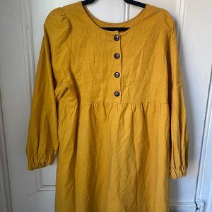 NWT Sézane Candice Dress in Curry ~ EU40
